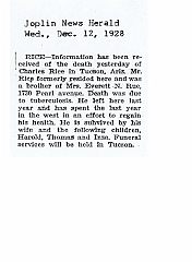 1928-12-12 - Charles E Rice obit